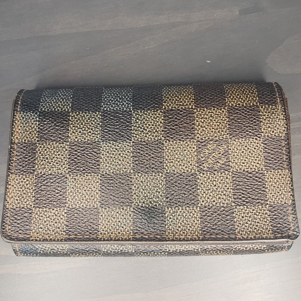 Louis Vuitton Bifold Wallet - Damier Ebene (Porte Monnaie Billets Tresor)